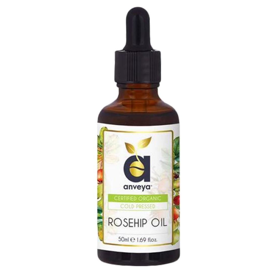 Anveya Rosehip Oil- Cold-Pressed Organic (50ml)