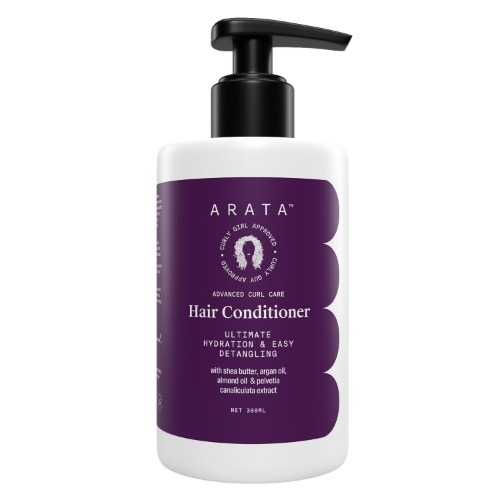 Arata Advanced Curl Care Hair Conditioner (300 ML) | Rinse-Out Conditioner With Shea Butter, Argan Oil, Almond Oil & Pelvetia Canaliculata | Ultimate Hydration & Easy Detangling | CG Approved