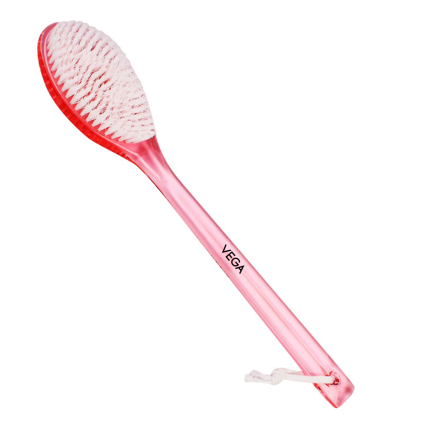 Vega New Luxury Bristle Bath Brush for Gentle Body Massage, Pink (BA-1/3)