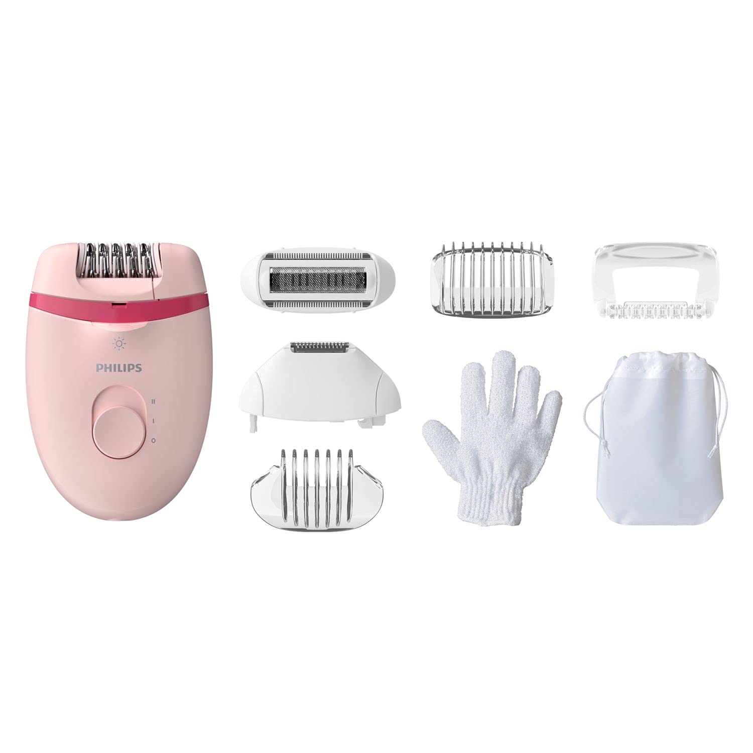 Philips compact epilator With opti-light For legs, Arms & Underarms - Corded