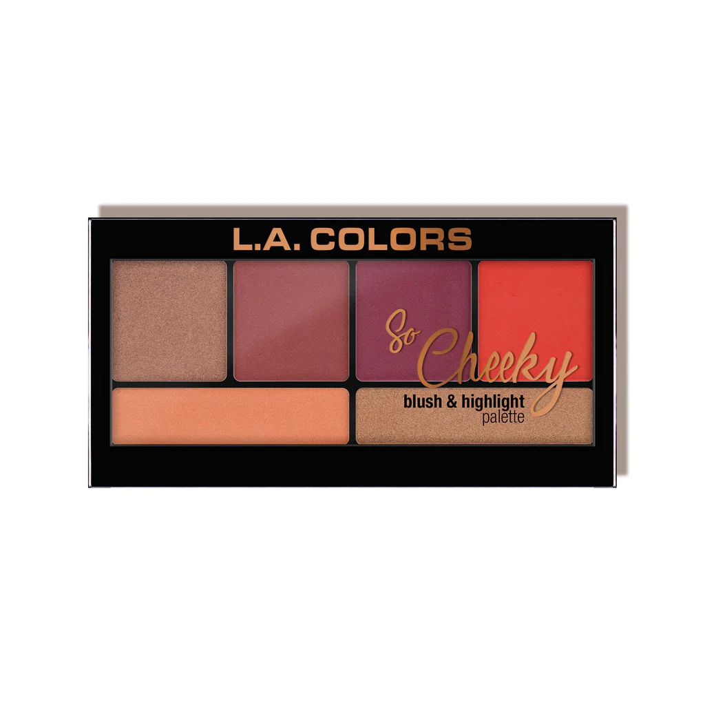 L.A. Colors So Cheeky Blush and Highlight Palette Hot and Spicy