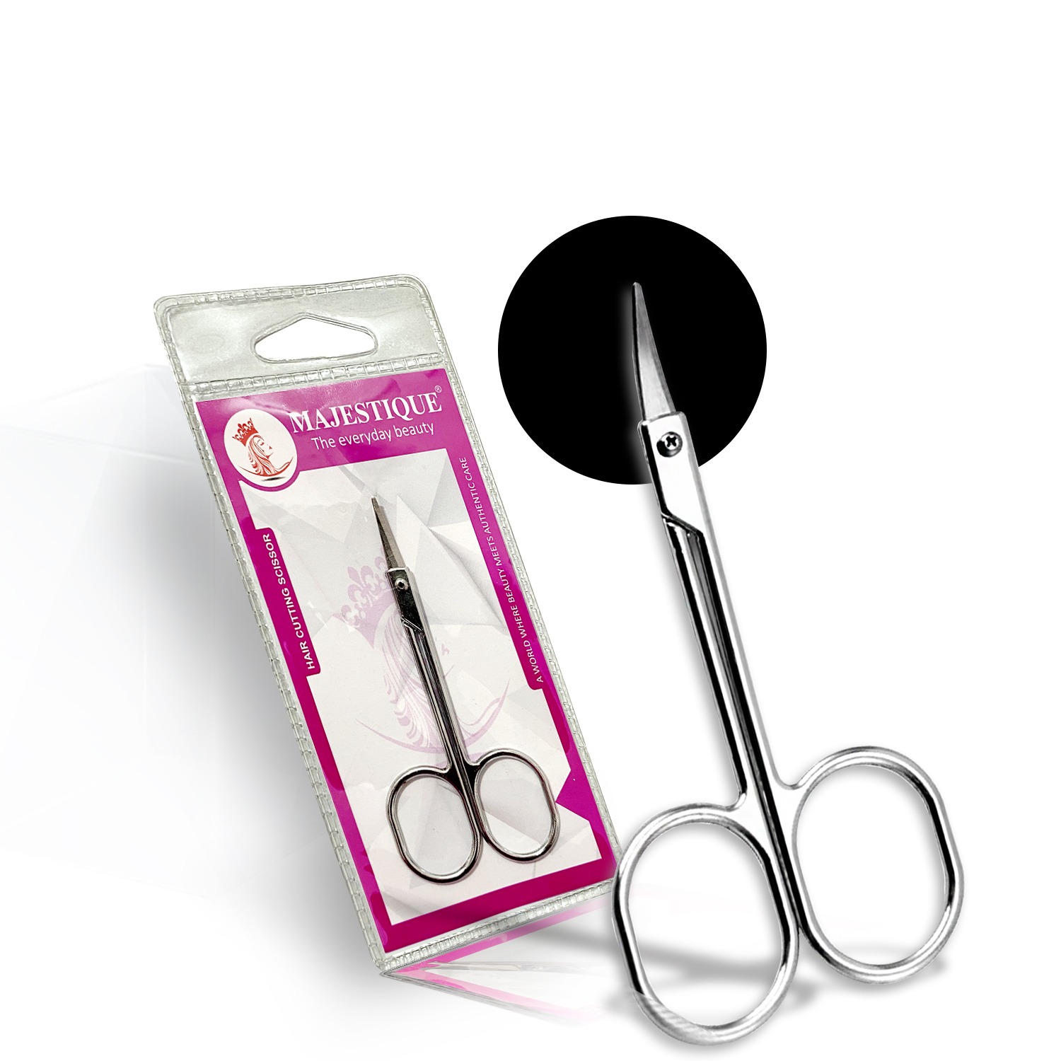 Majestique Professional Cuticle Scissors FC43 Use as Fingernails, Shaving Scissors, Moustache