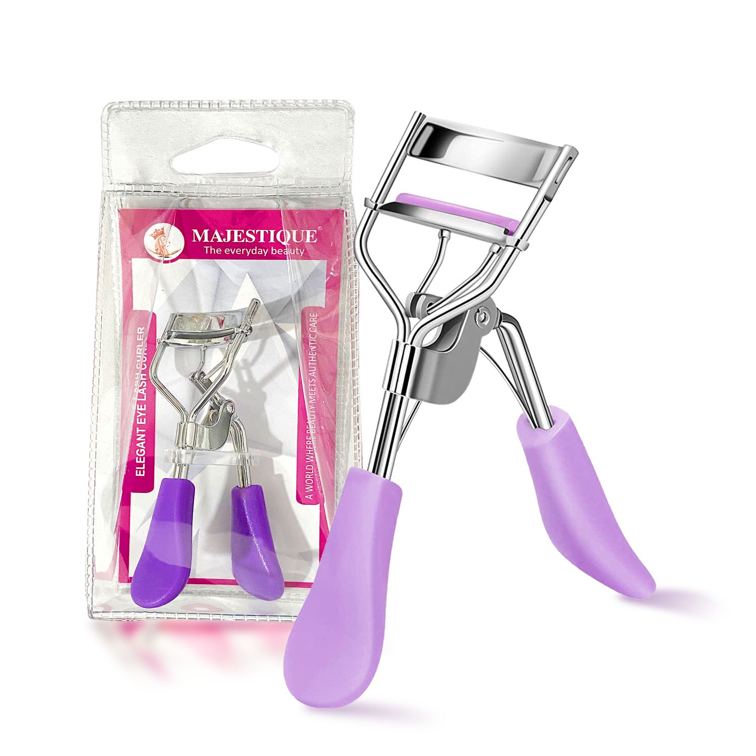 Majestique Professional Eyebrow Curler Non-Slip FC52 Lashes Curler Fit All Eye Shape - Multicolor