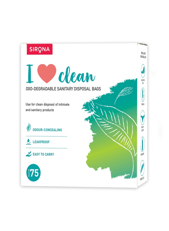 Sirona Sanitary and Diapers Disposal Bag - 75 Bags