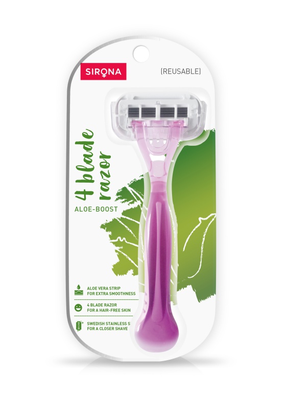 Sirona Reusable Hair Removal Razor for Women (Pack of 1)