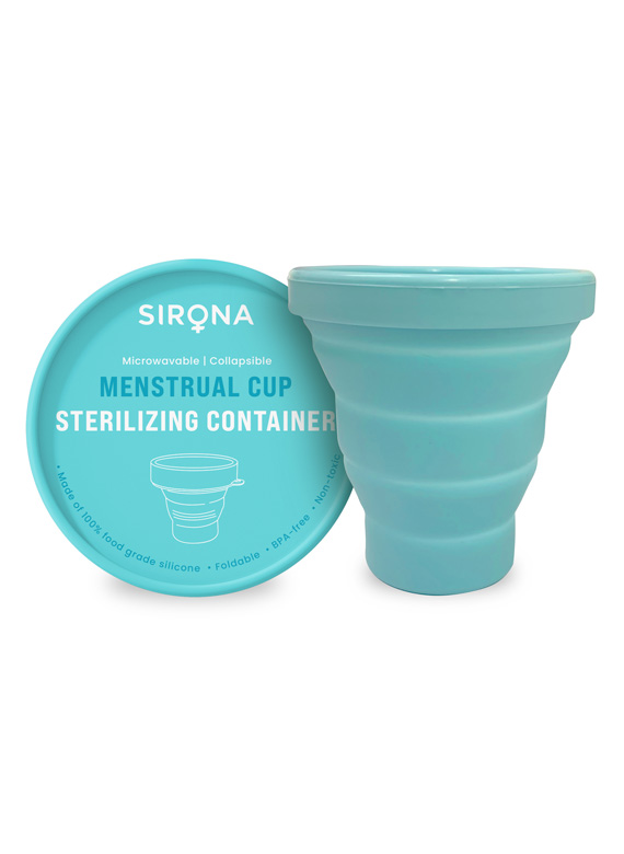 Menstrual Cup Sterilizing Container - Microwave Friendly (1 Unit)