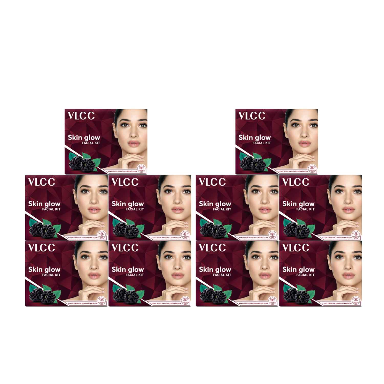 VLCC Skin Glow Facial Kit-25 g  (Pack of 10) - Promotes cell renewal, helps brighten complexion
