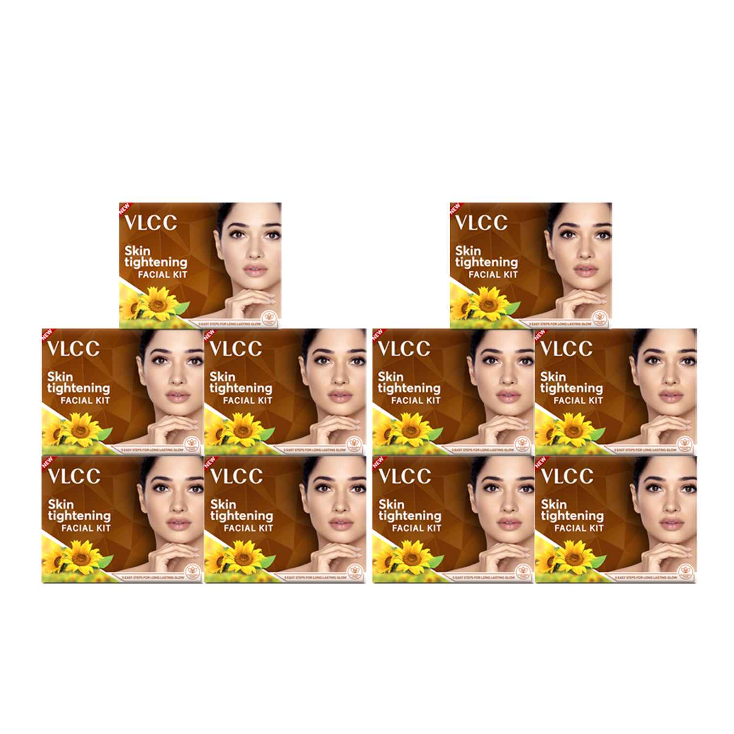 VLCC Skin Tightening Facial Kit-25 g (Pack of 10) - For Firm, lifted, plump & elastic skin