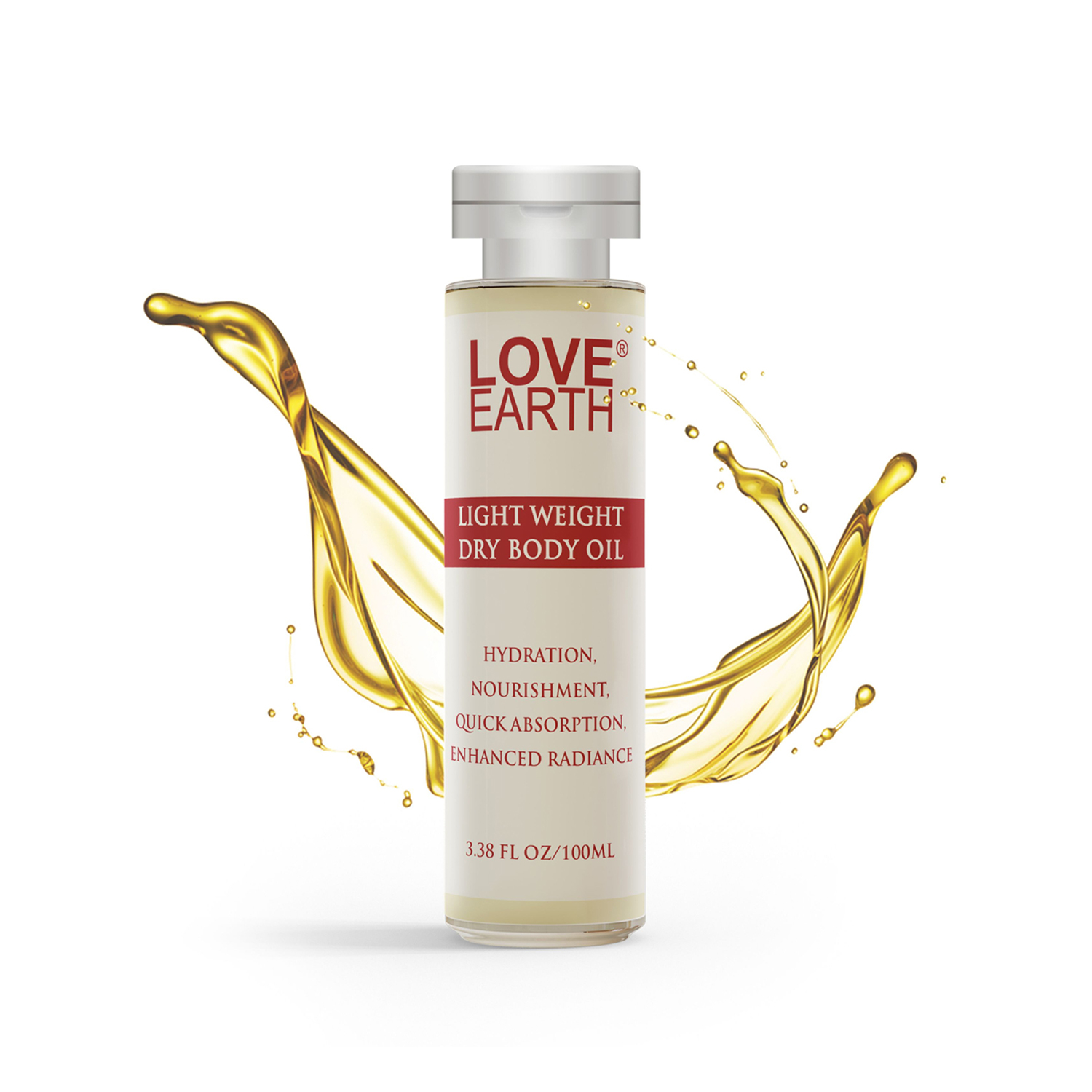 Love Earth Light Weight Dry Body Oil Hydration