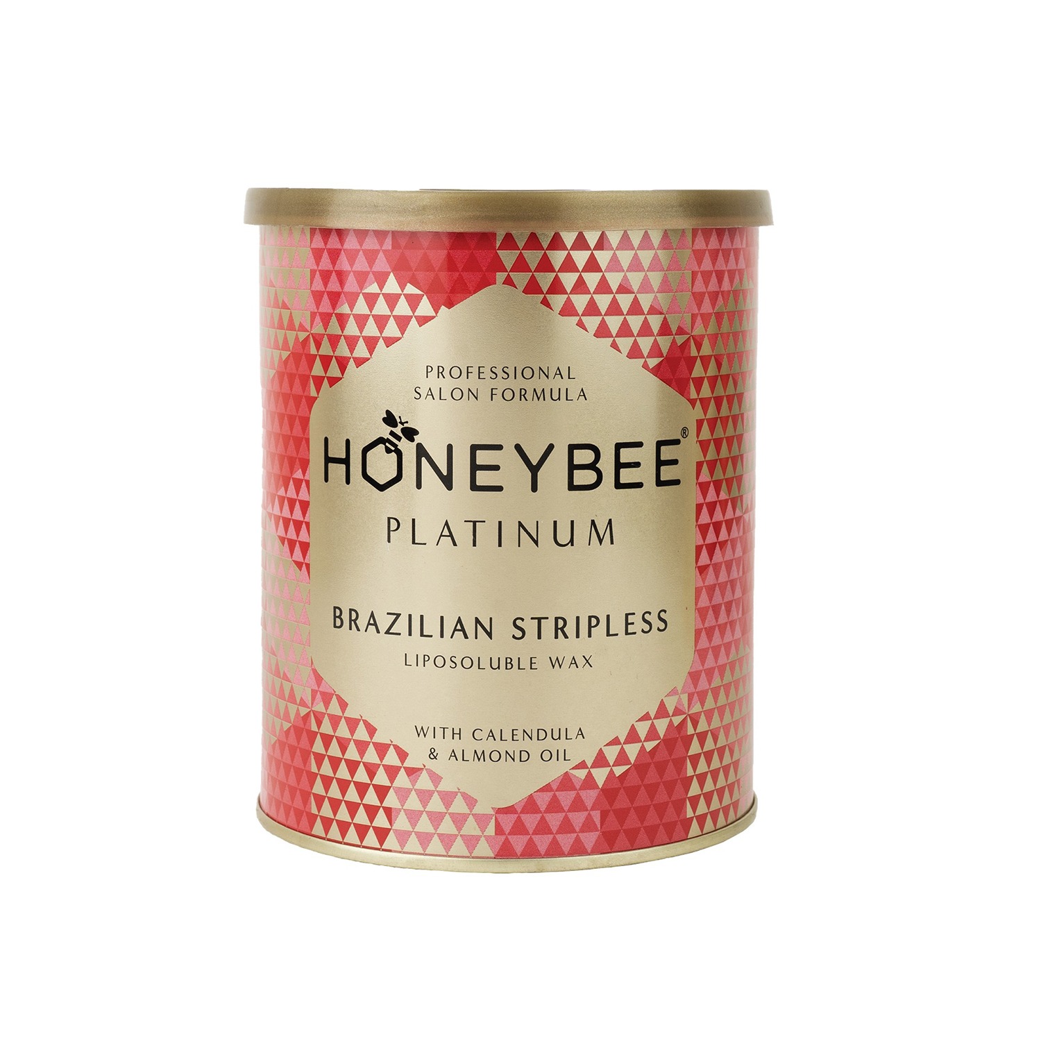 Honeybee Platinum Brazilian Stripless Wax, Liposoluble Painless Hair Removal Waxing Kit For Men & Women| Quick & Easy Tan Removal Waxing For Face, Armpit & Bikini Areas| 800g, Pack of 1