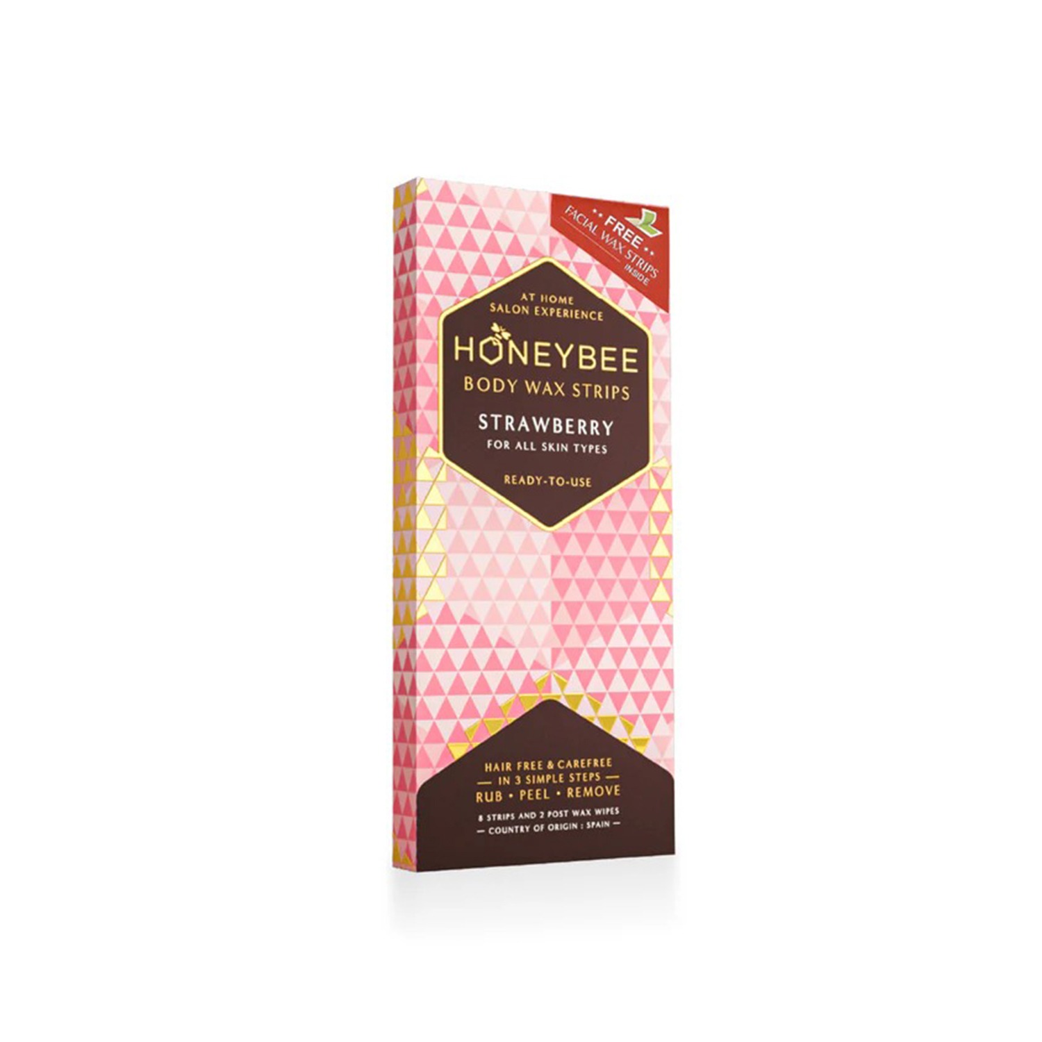 Body Wax Strips - Strawberry