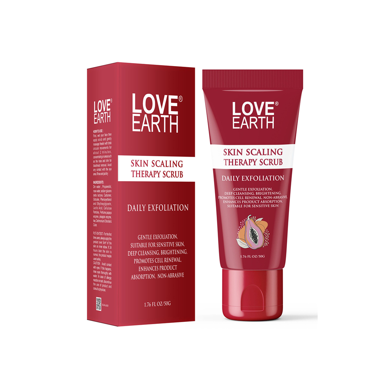 Love Earth Skin Scaling Therapy Scrub Daily Exfoliation-50G