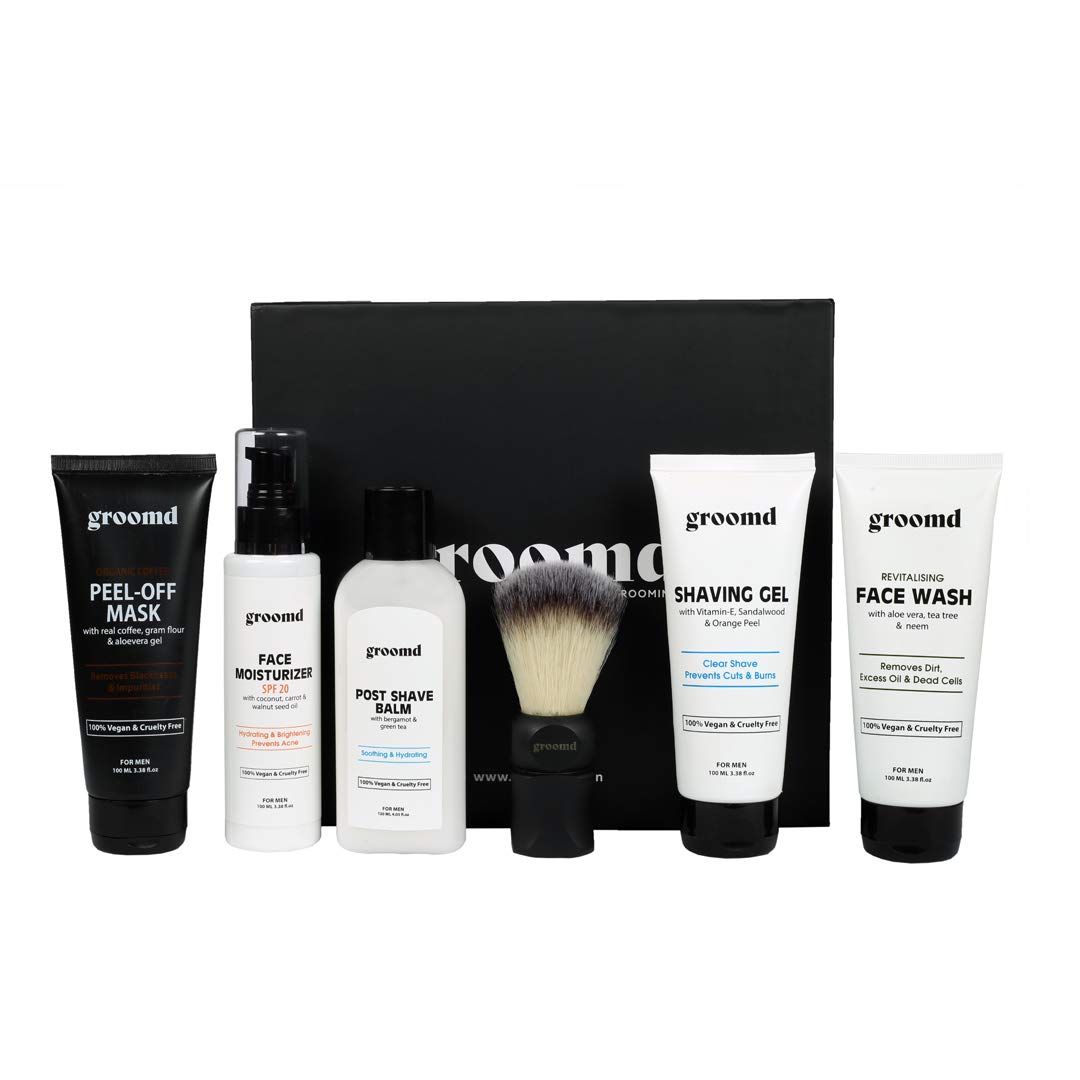Groomd Face & Shaving Kit - Pack of 6