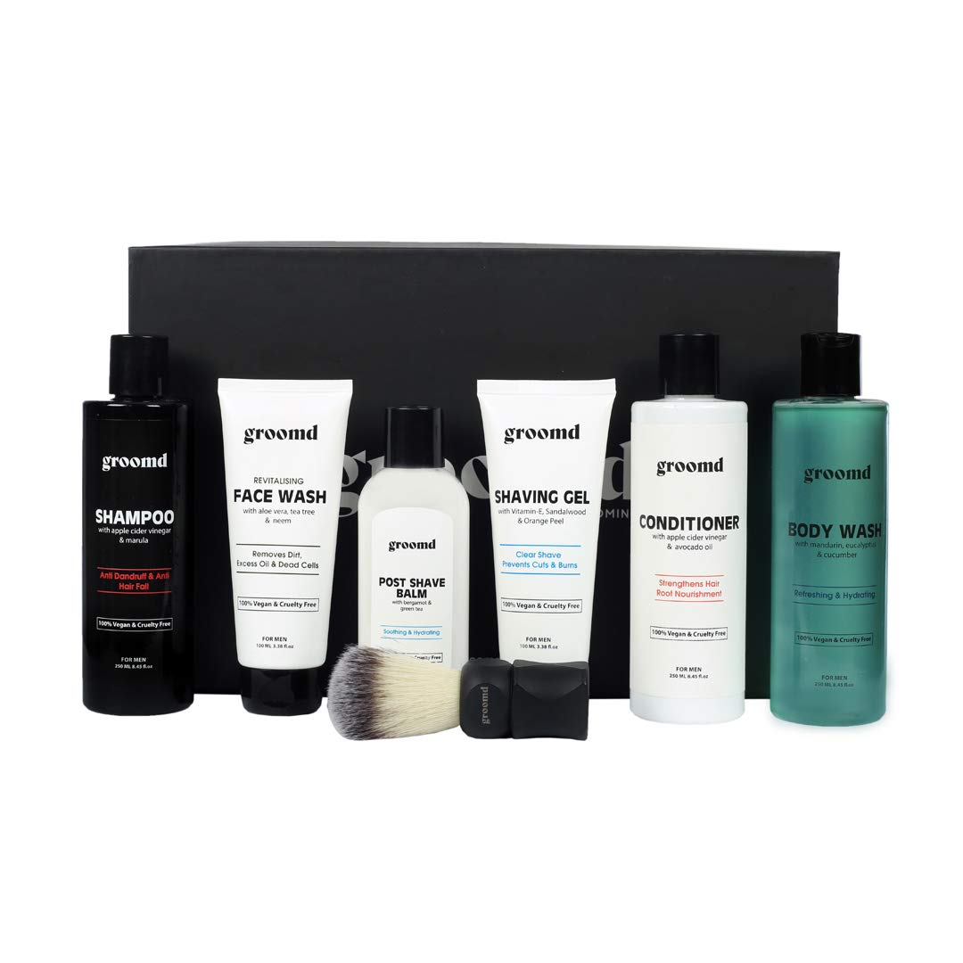 Groomd Bath & Shaving Kit ( Pack of 7)
