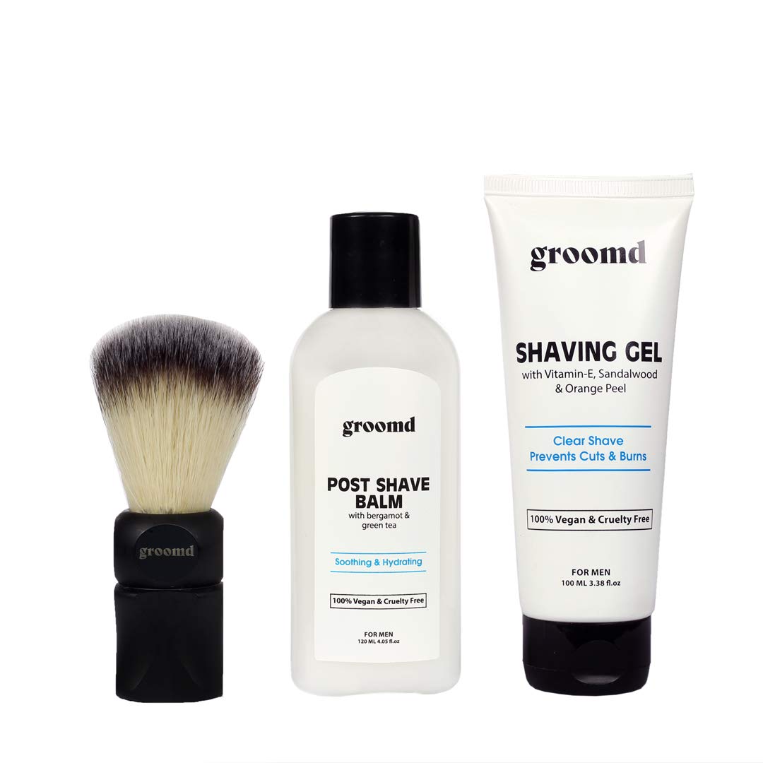 Groomd Shaving Essentials Set - Pack of 3