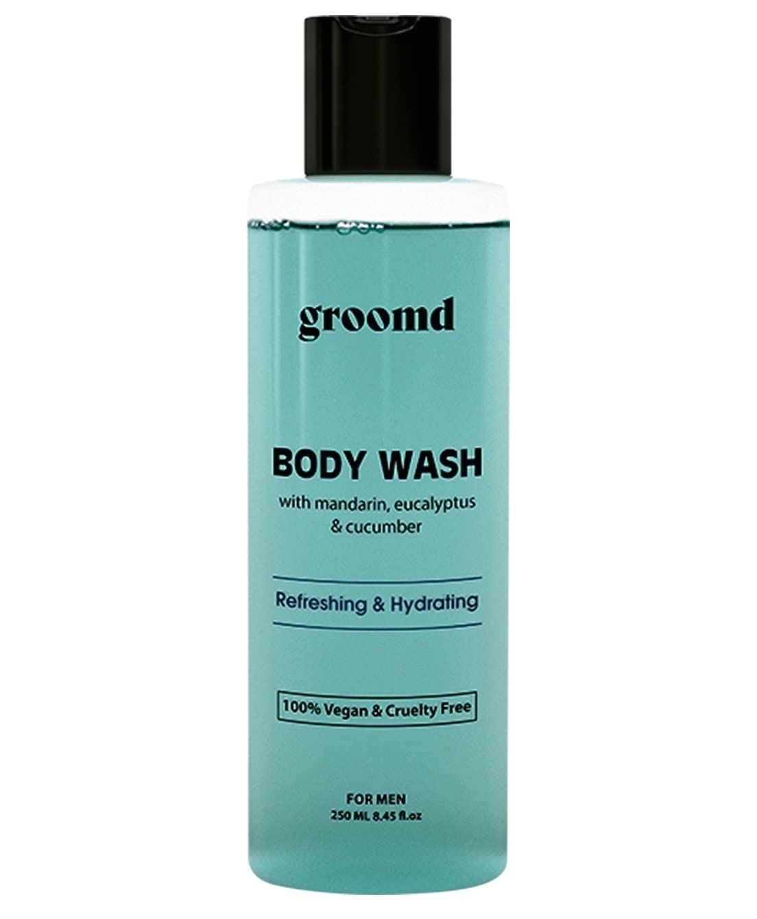 Groomd Refreshing Body Wash with Mandarin, Eucalyptus & Cucumber (250 ml)