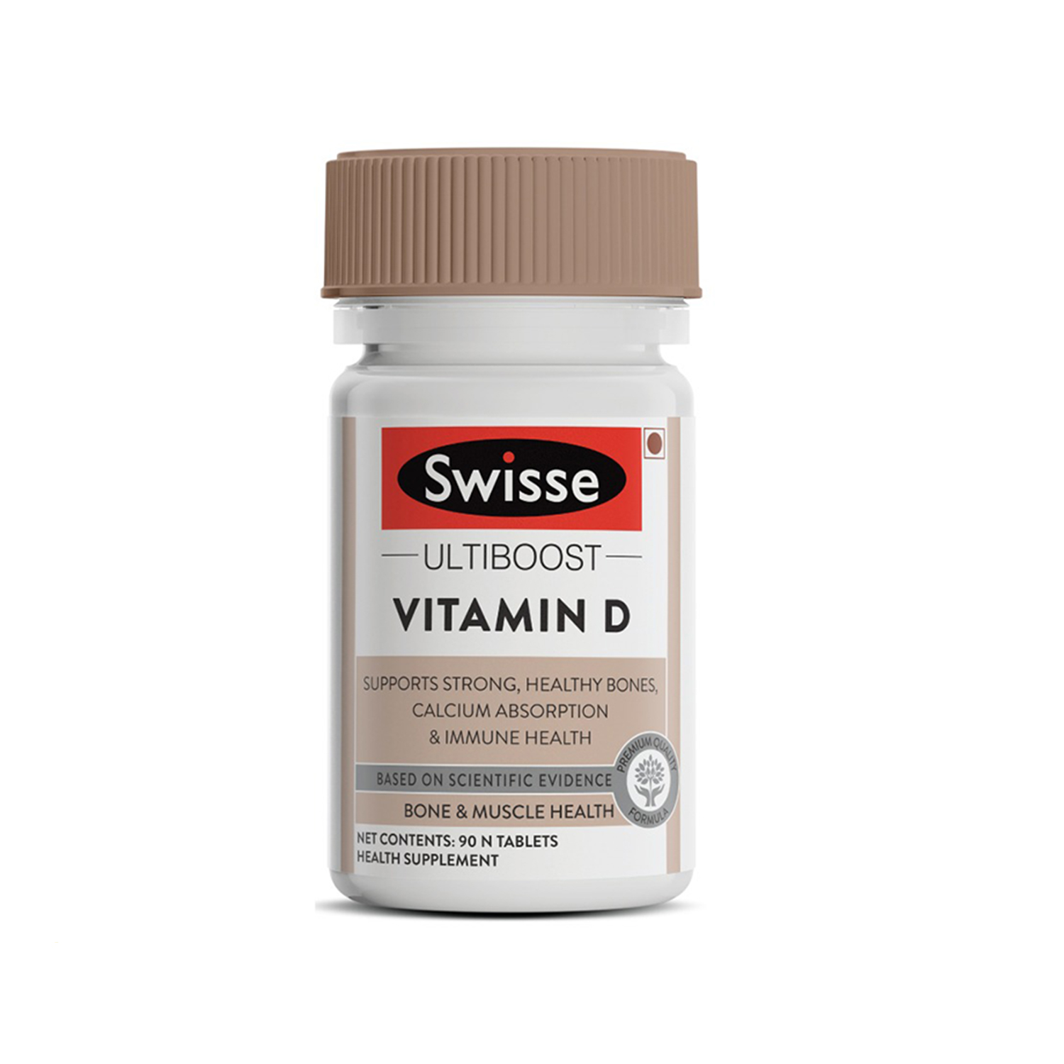 Swisse Ultiboost Vitamin D3 Supplement for Immunity, Bones & Muscle health - 90 Tablets