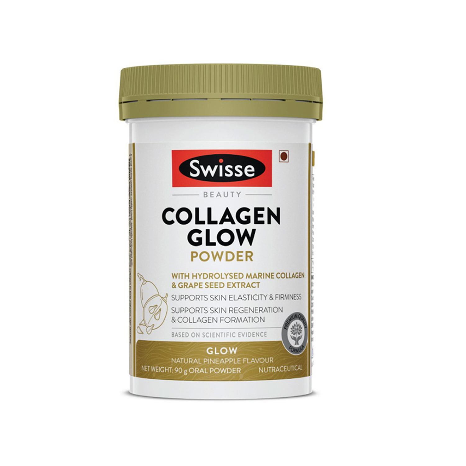 Collagen Glow Powder with Hydrolised Marine Collagen and Grape Seed Extract