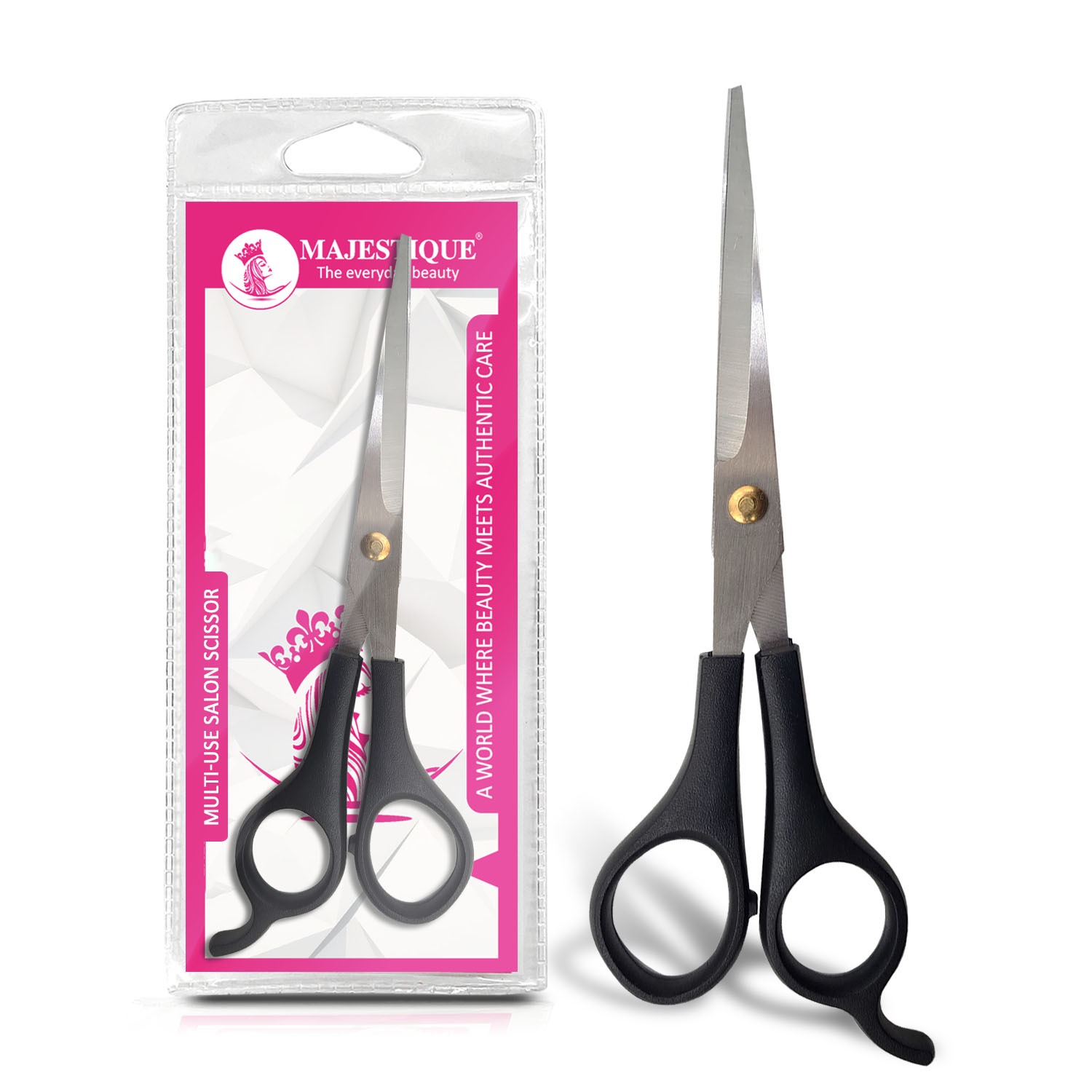 Majestique All Purpose Scissors - Comfort Grip Craft Shears Sharp Scissors for Office Home