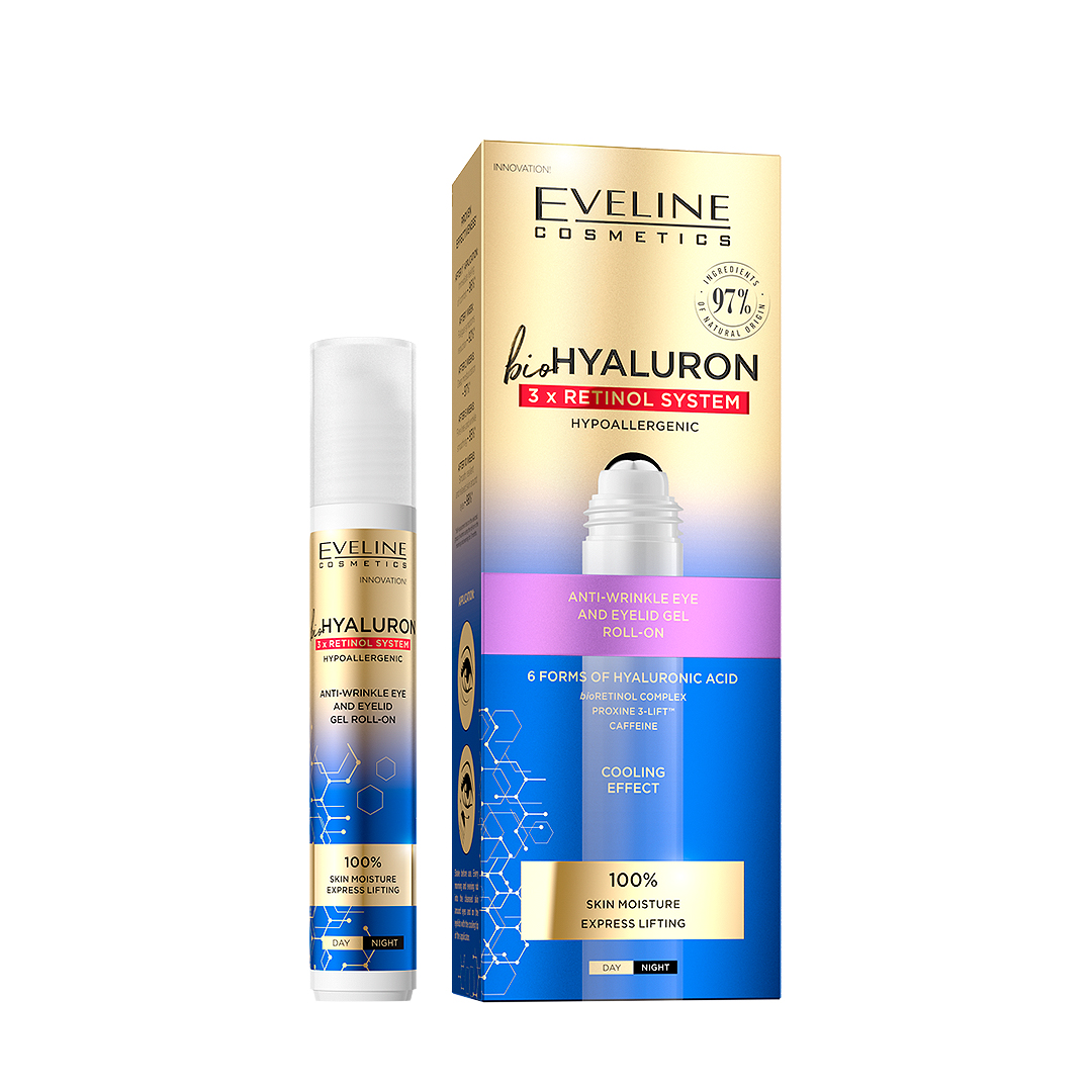 Eveline Cosmetics Bio Hyaluron 3Xretinol System Roll-On 15Ml