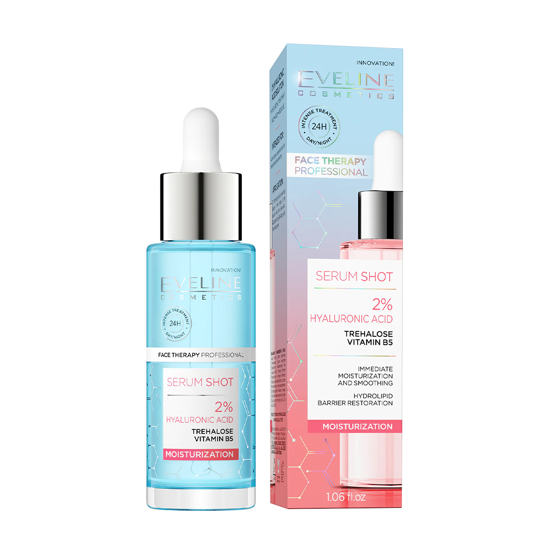 Eveline Cosmetics Face Serum Shot 2% Hyaluronic Acid Moisturization 30 Ml