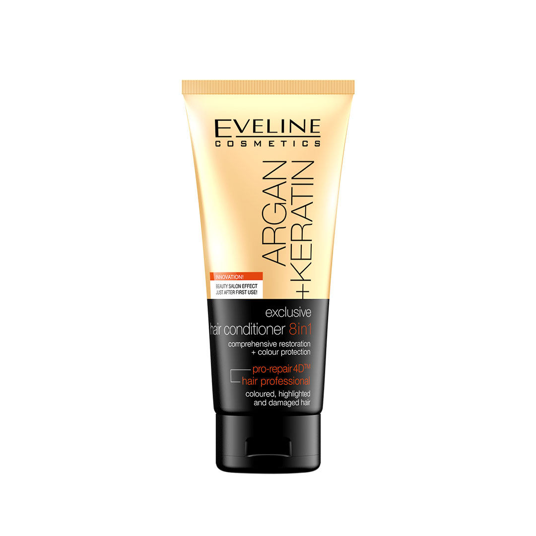 Eveline Cosmetics Argan + Keratin Exclusive Hair Conditioner 8In1 200 Ml