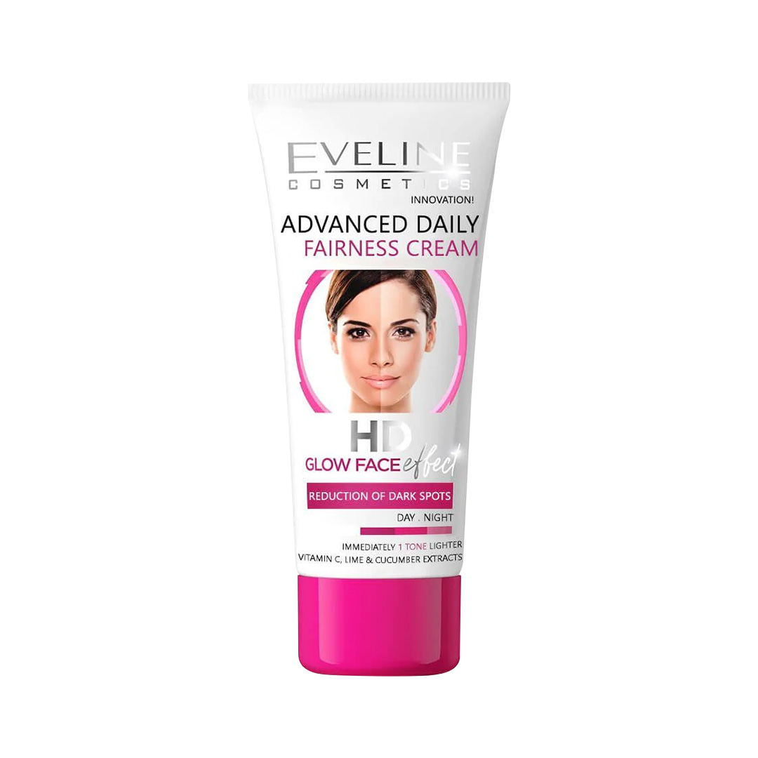 Eveline Cosmetics Advanced Daily Fairness Cream Hd Glow Face Effect 1 Tone Fairer 40 Ml