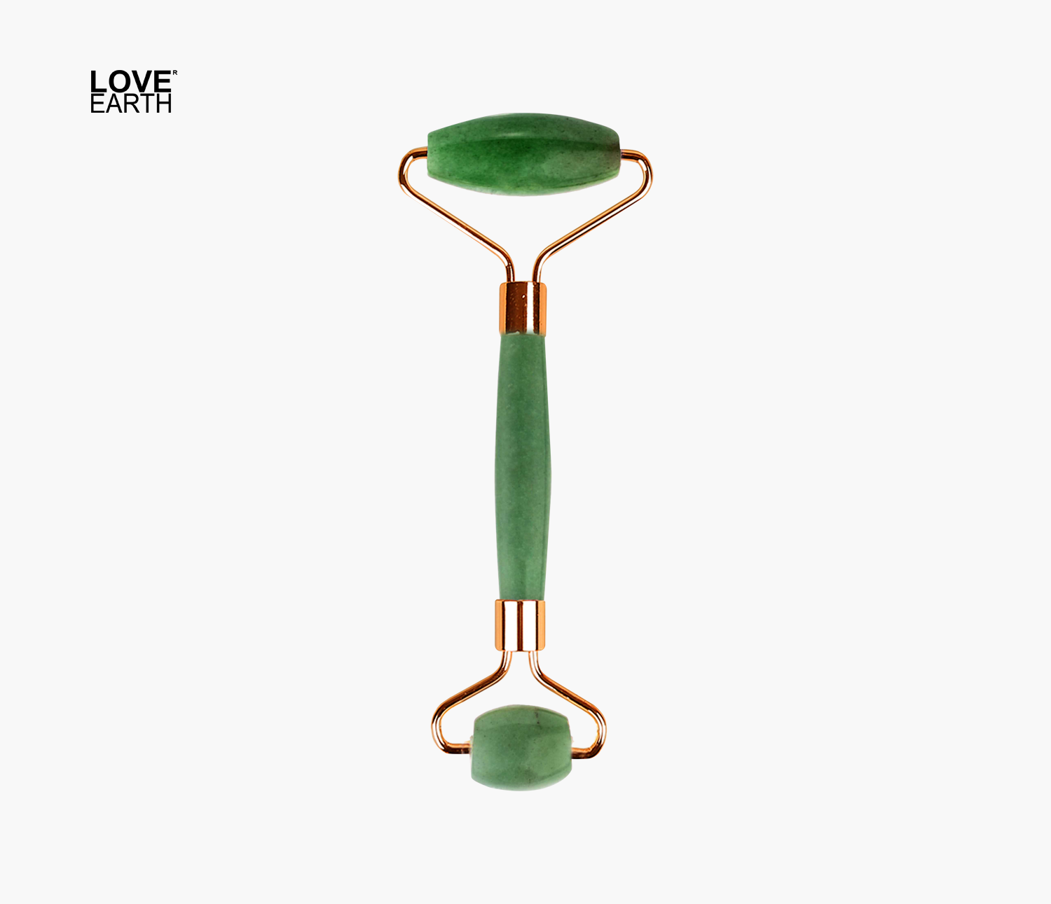 Love Earth Jade Face Roller Massage Tool With Jade Stone 