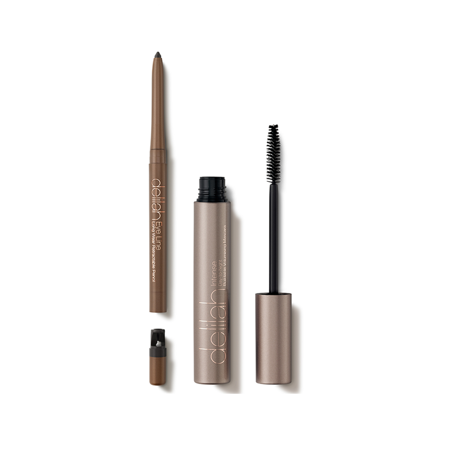 Delilah Lashes & Liner Collection (Gift Set with Intense Mascara & Eye Line) - Coal