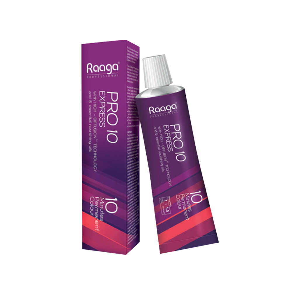 Raaga Professional Pro 10 Express Permanent Hair Color, Dark Brown, 3, 90 gm