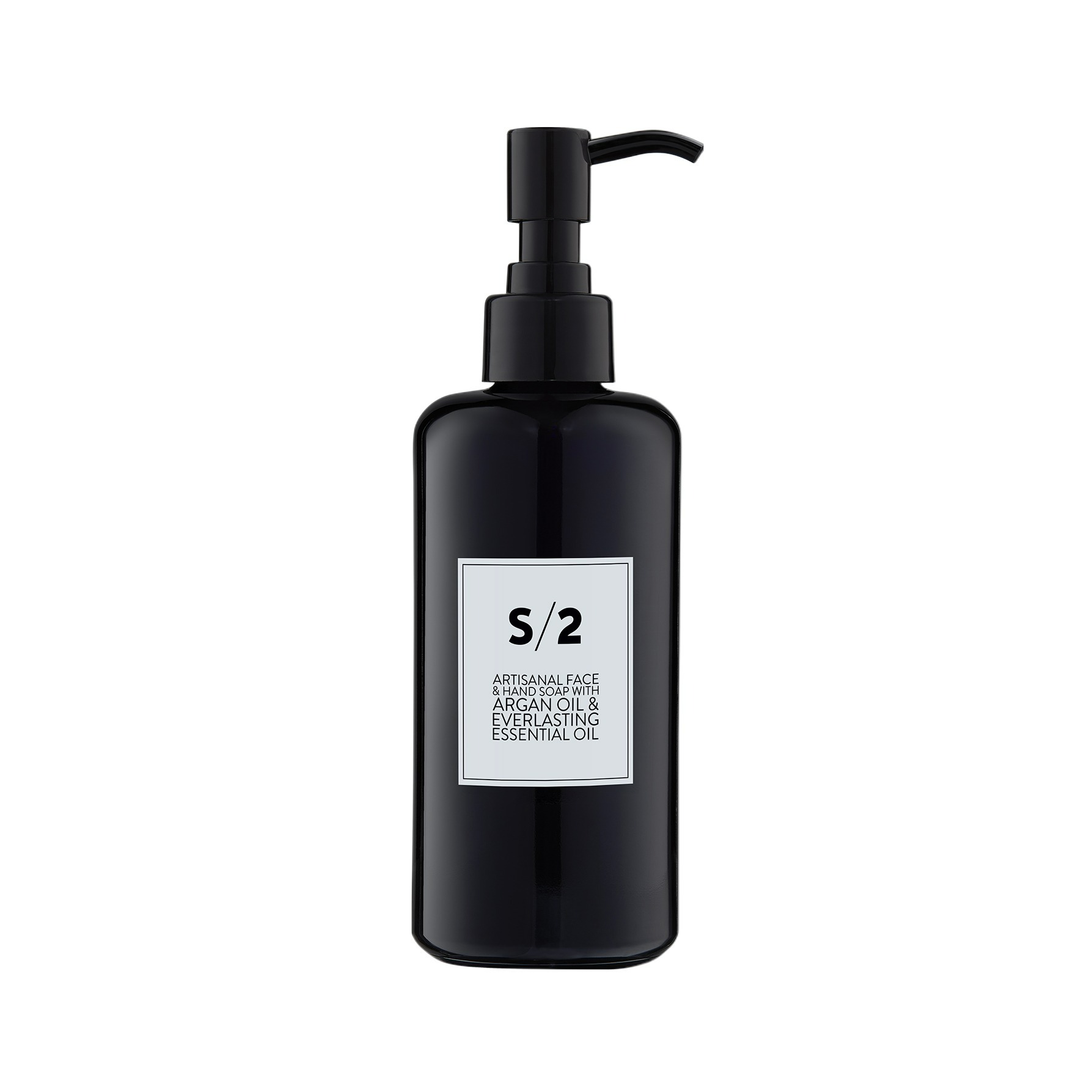S/2 Artisanal Face and Hand Soap with Argan Oil & Everlasting Essential Oil