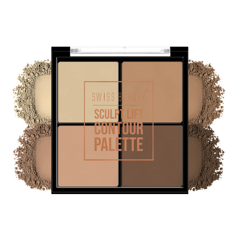 Swiss Beauty Sculpt Lift Contour Palette - (Shade-1, 14g)