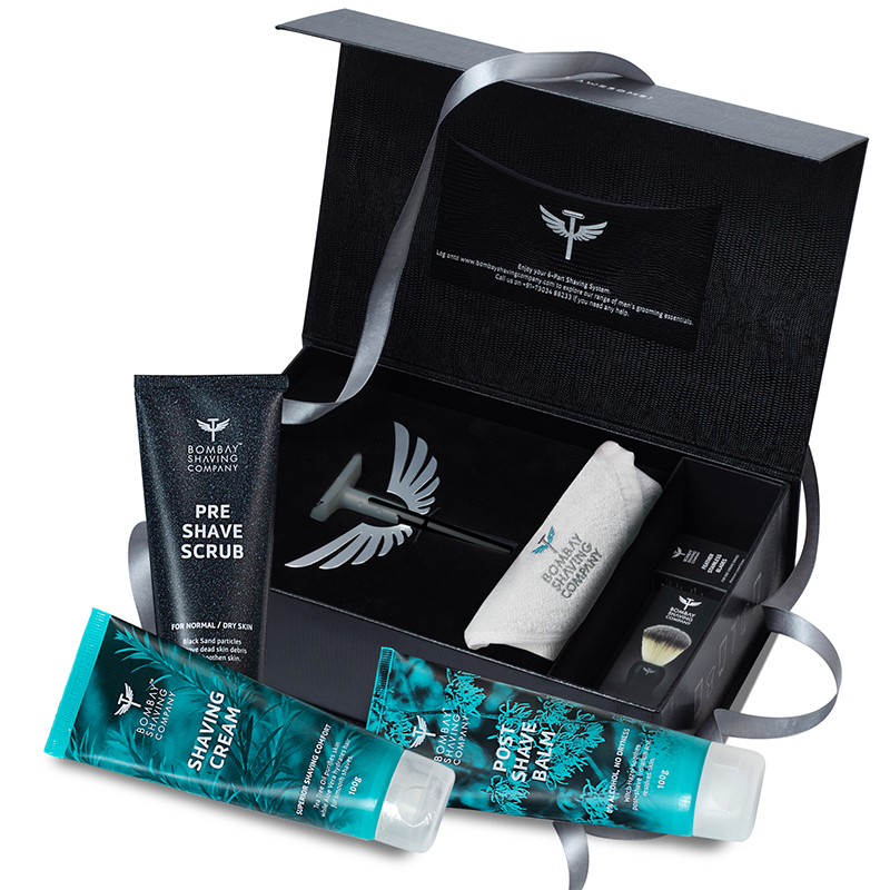 Bombay Shaving Company 6-in-1 Shaving and Groming Kit with Black Precision Razor