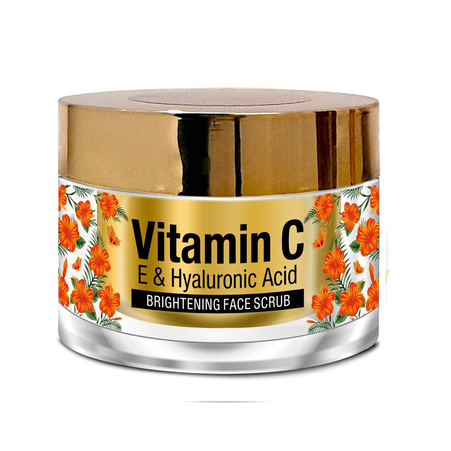 St.Botanica Vitamin C, E & Hyaluronic Acid Brightening Face Scrub, 50 g (STBOT516)