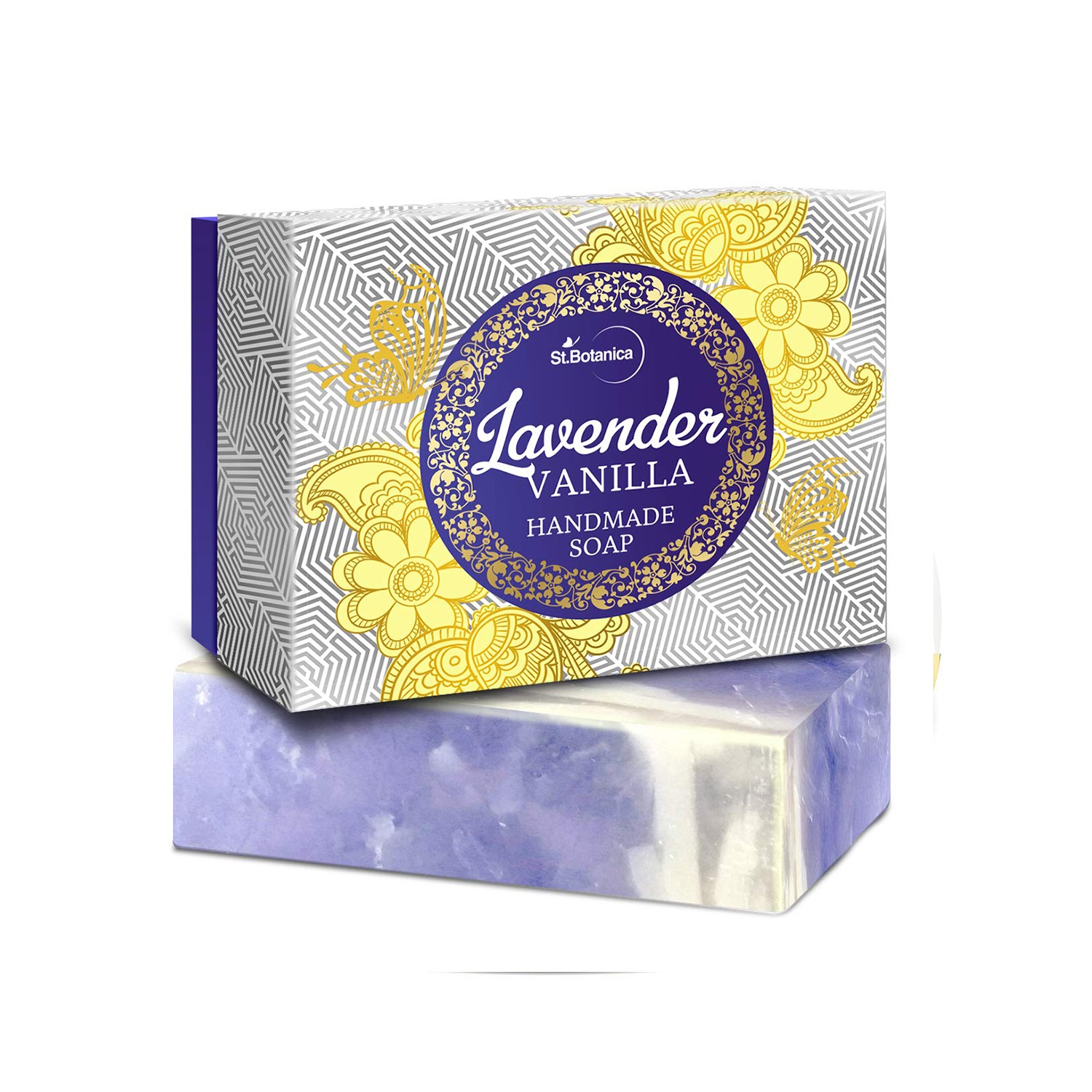 St.Botanica Lavender & Vanilla Handmade Luxury Soap, 125 g (STBOT545)