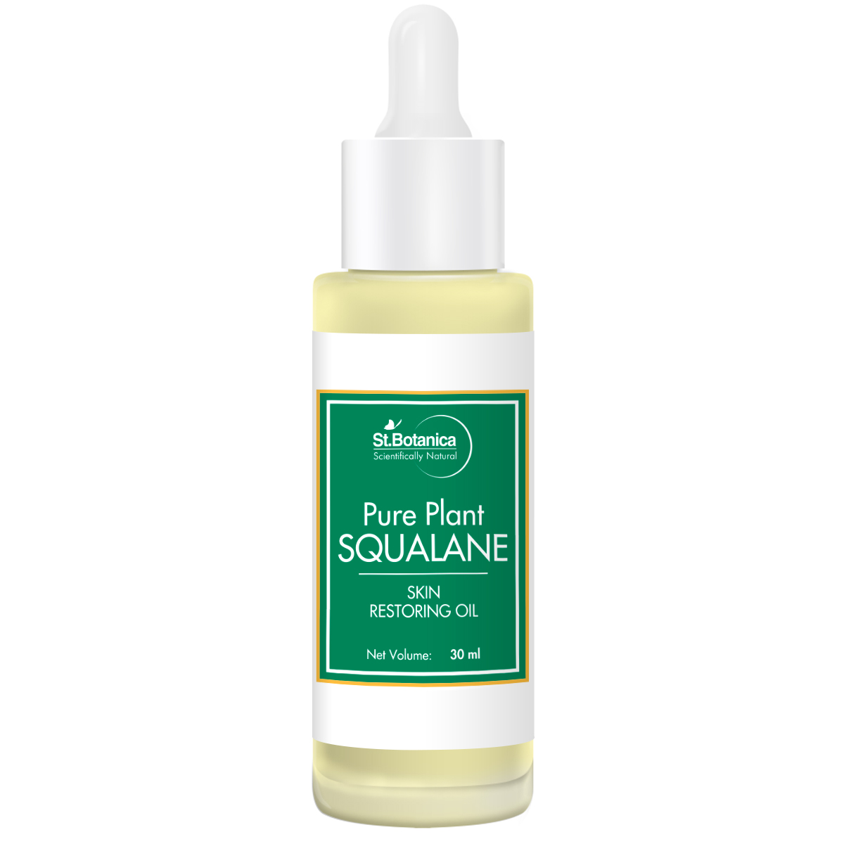 St.Botanica Pure Plant Squalane Skin Restoring Face Oil, No Mineral Oil, Silicones, 30 ml
