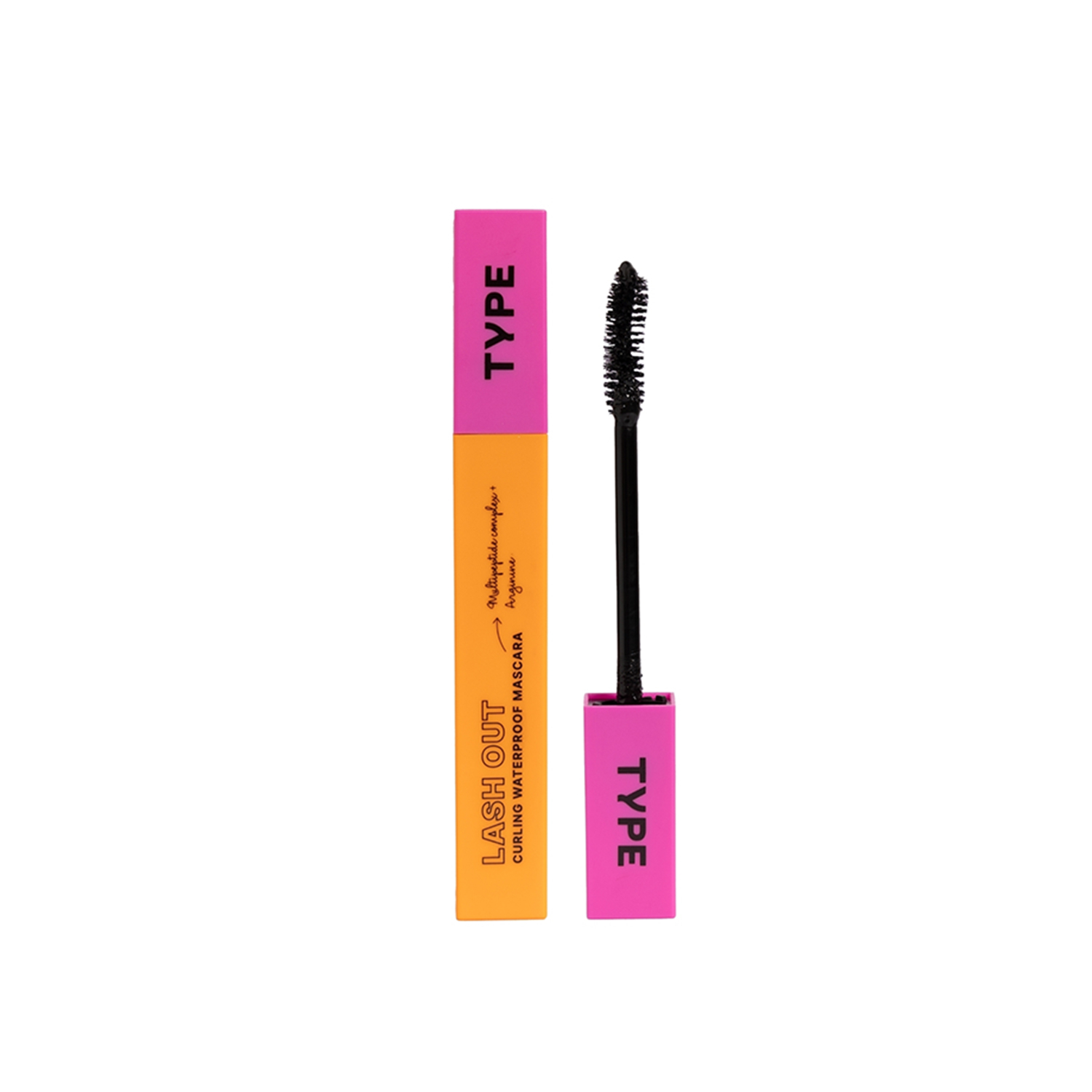 Type Beauty Lashout Curling Waterproof Mascara - Black