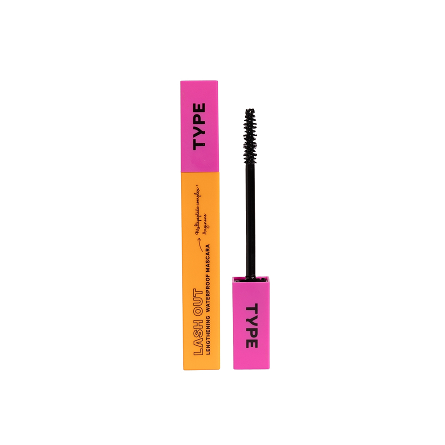 Type Beauty Lashout Lengthening Waterproof Mascara - Black