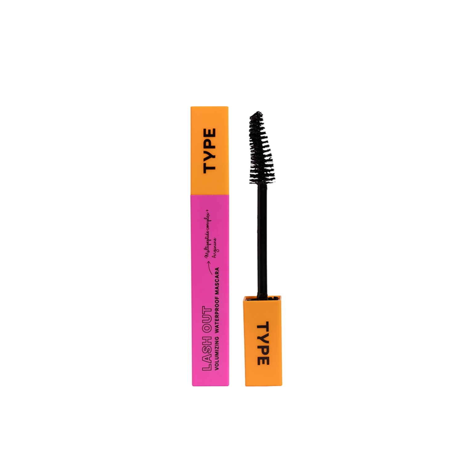 Type Beauty Lashout Volumizing Waterproof Mascara - Black