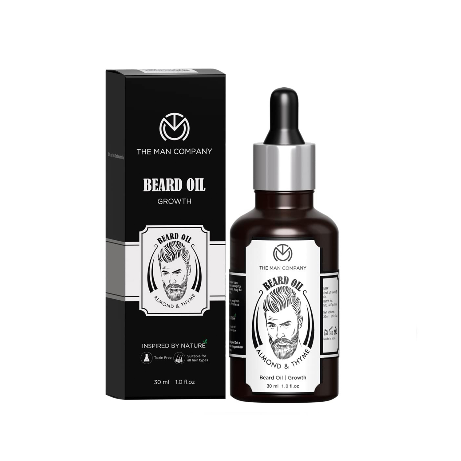 The Man Company Almond & Thyme Beard Oil(30ml)