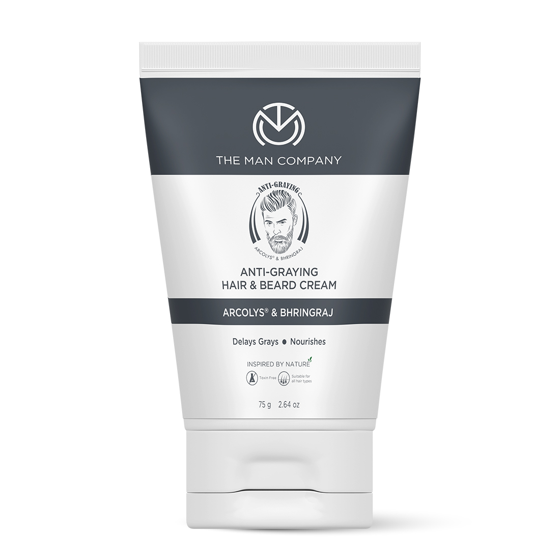 The Man Company Anti-Graying Hair & Beard Cream for Men - 75 gm