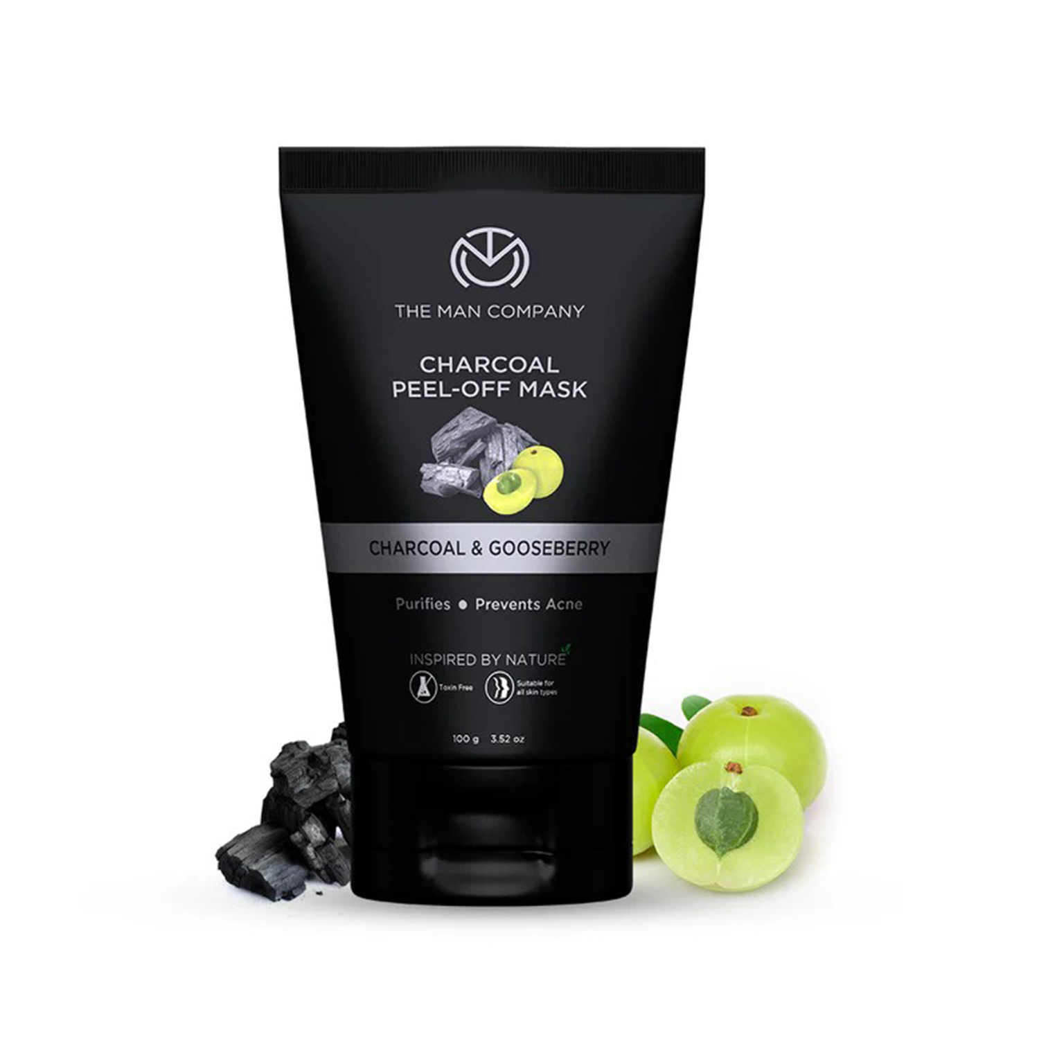 The Man Company Charcoal Peel Off Mask Moringa & Gooseberry(100gm)