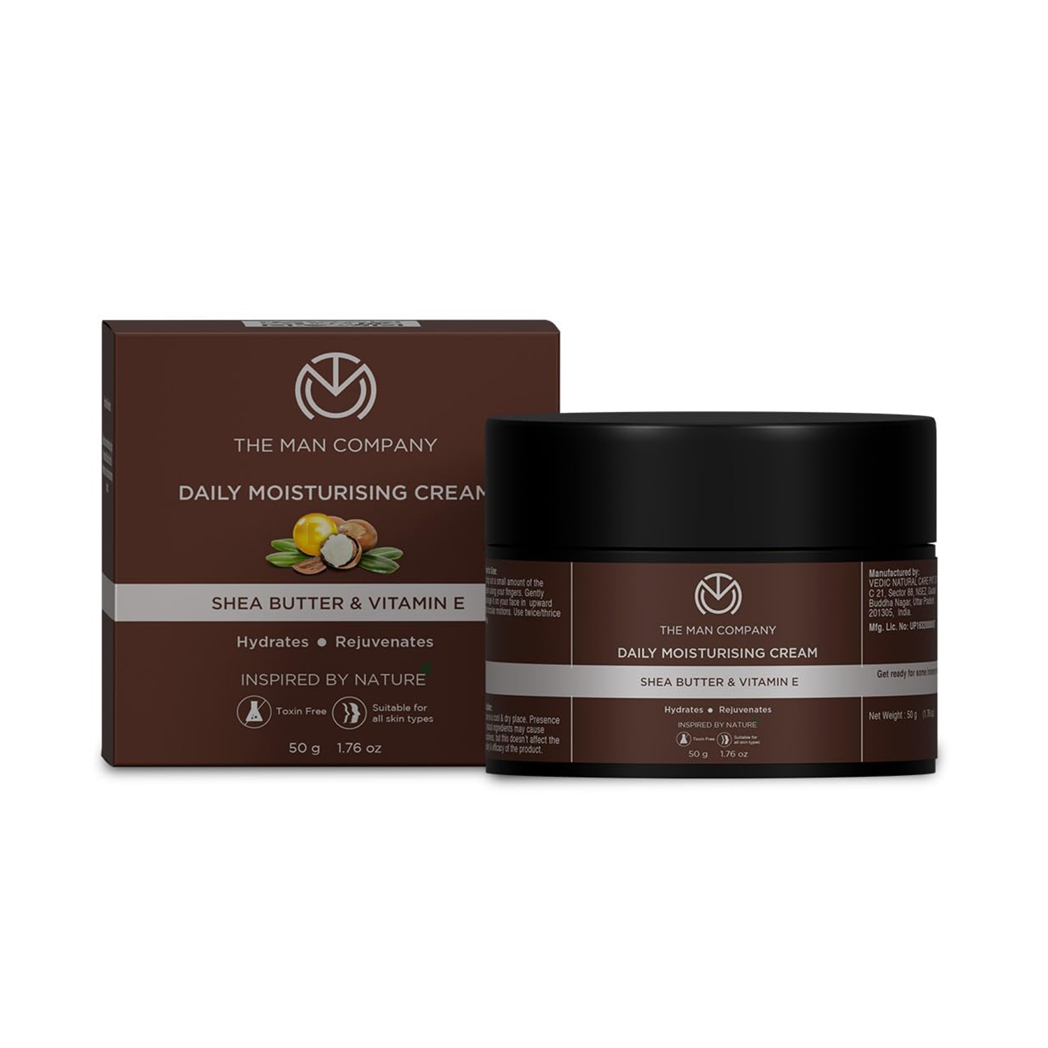 The Man Company Essencia Shea Butter & Vitamin E Daily Moisturizing Cream (50gm)