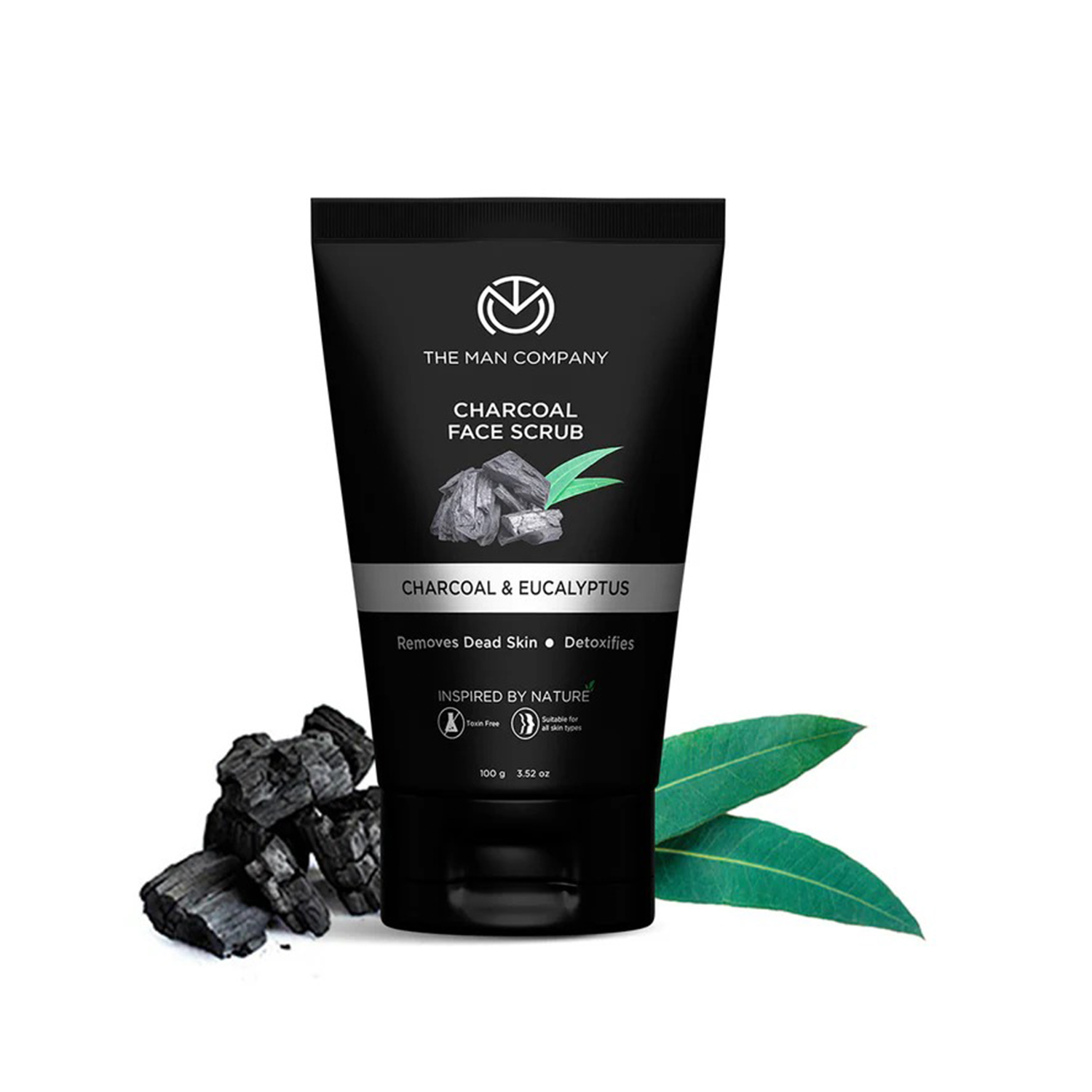 The Man Company Charcoal Face Scrub With Charcol & Eucalyptus(100gm)