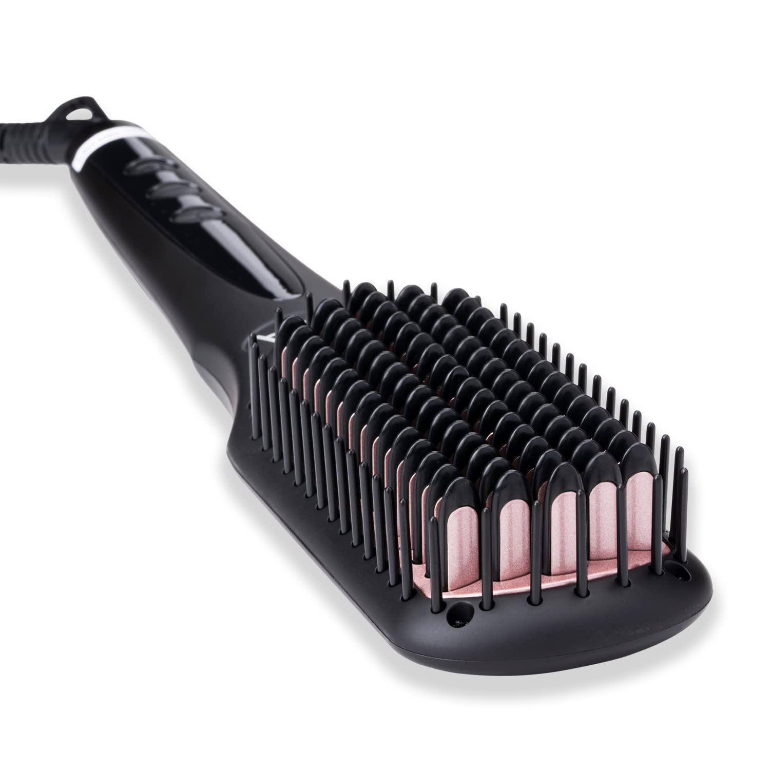 Vega Hair Straightener Brush with Ionic & Thermoprotect Technology and 16 Temperature Settings, VHSB-04