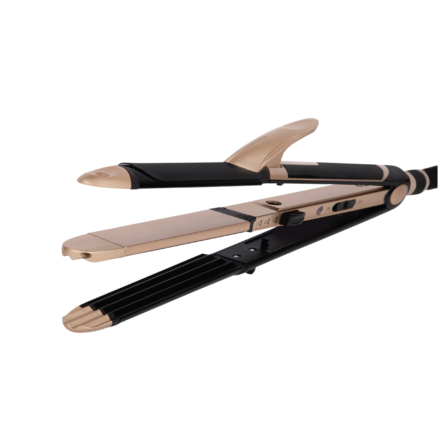 Vega 3 in 1 Hair Styler (india's No.1* Hair Styler Appliance Brand) Straightener, Curler and Crimper (VHSCC-01), Black