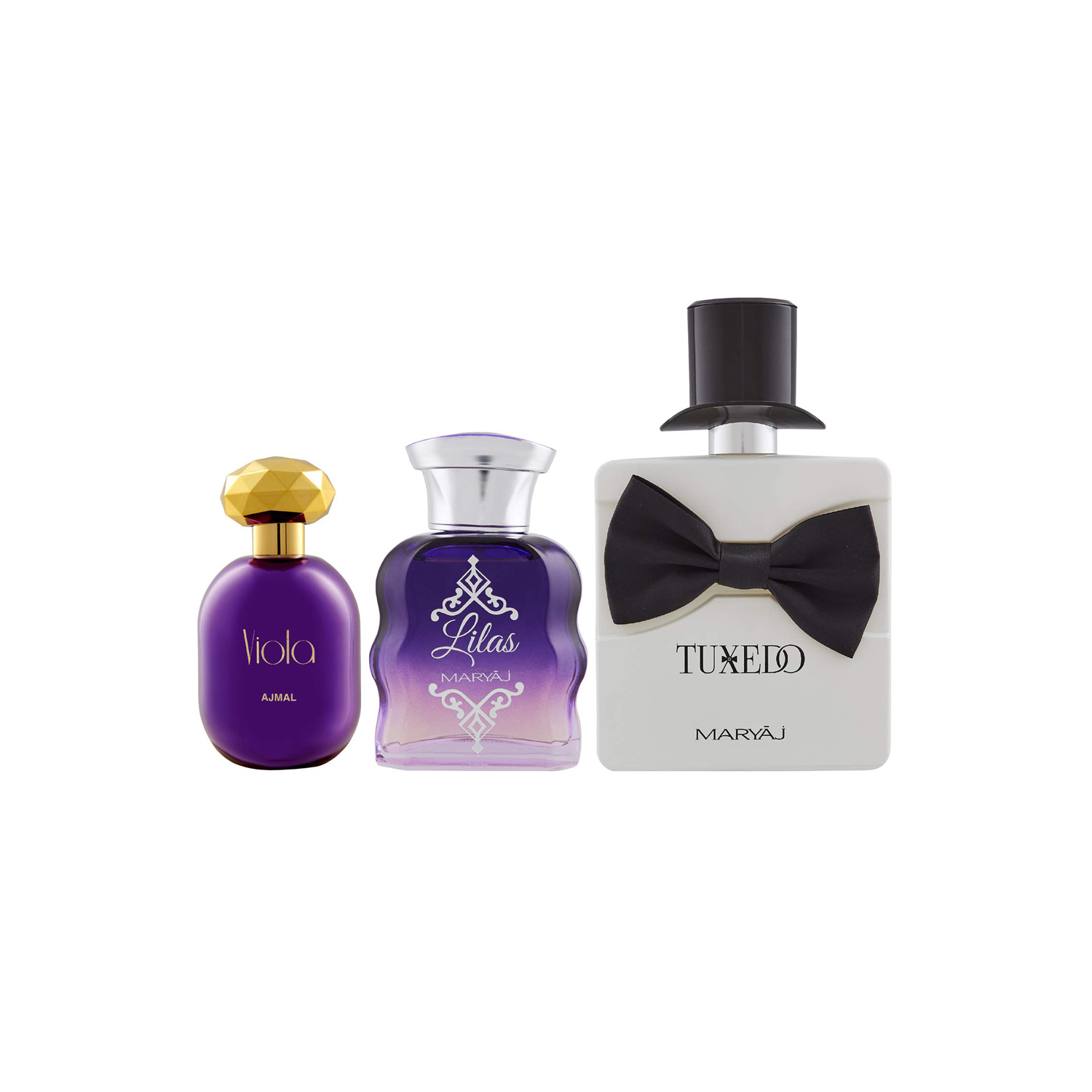 Ajmal Viola & Maryaj Lilas & Maryaj Tuxedo Eau de Perfume