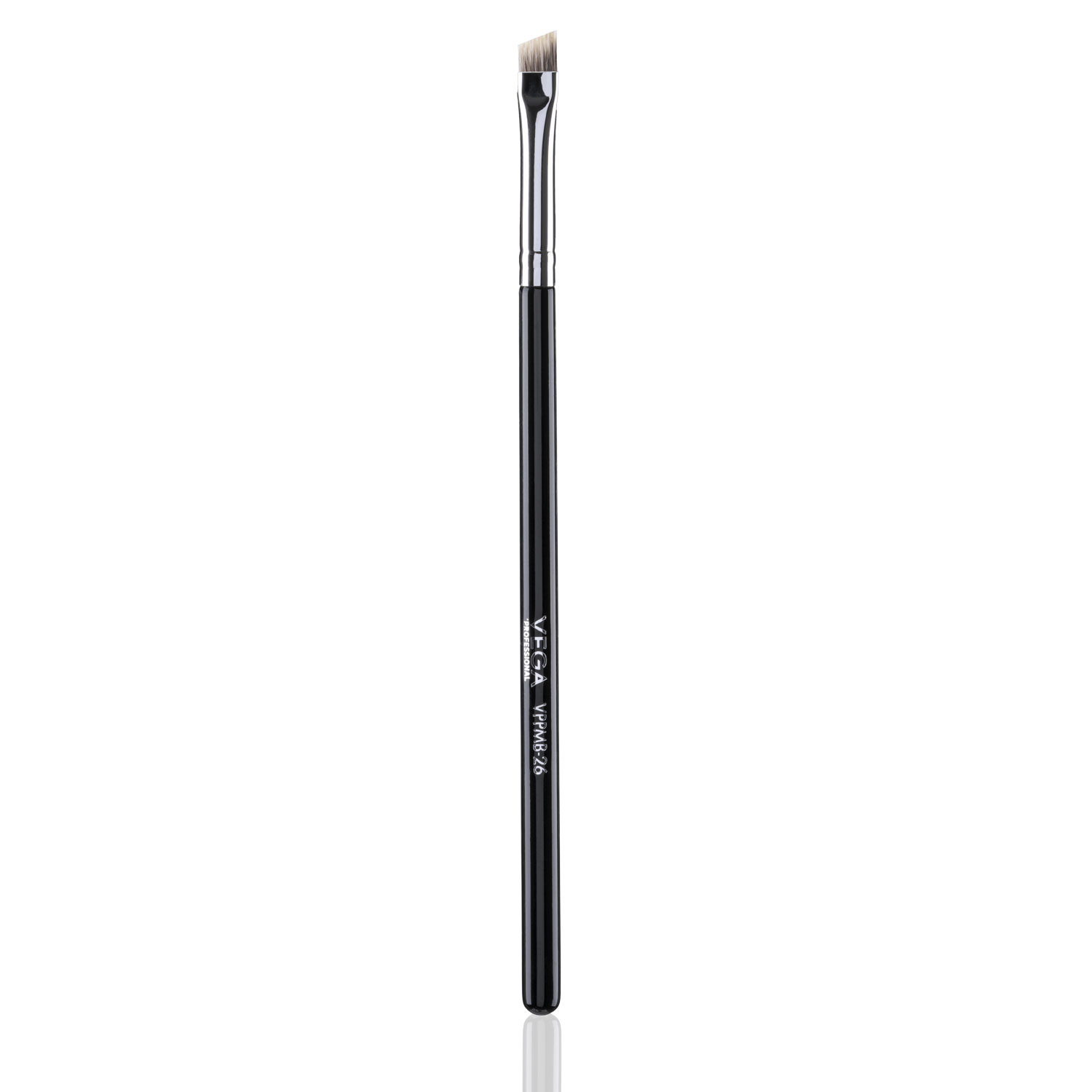 VEGA PROFESSIONAL Tight Liner Brush, Soft Bristles, Copper Furrele, Wooden Handle, (VPPMB-26)