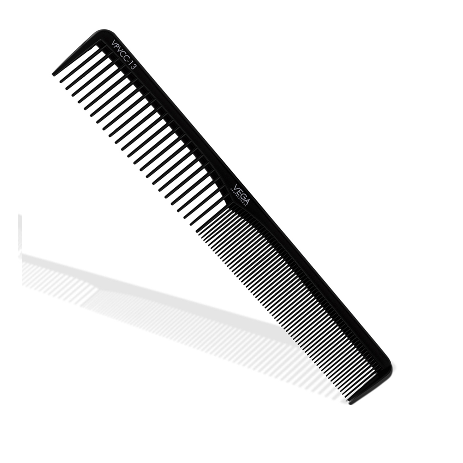 VEGA PROFESSIONAL Styling Comb (Carbon Anti-Static Black Line Hair Comb), (VPVCC-13)