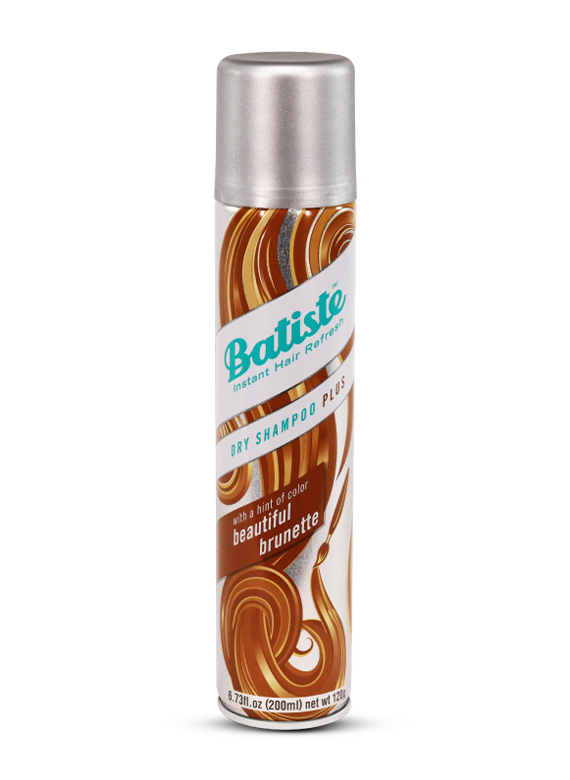 Batiste Instant Hair Refresh Dry Shampoo Plus With A Hint of Colour Beautiful Brunette Fragrance, Absorb Oil Between Washes, Waterless Shampoo - 200 ml